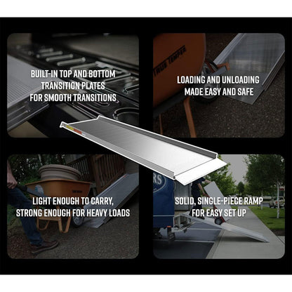 EZ-ACCESS TRAVERSE Aluminum Walk Ramp Wheel Kit with Reinforced Hook, Silver - Find Fresh Goods