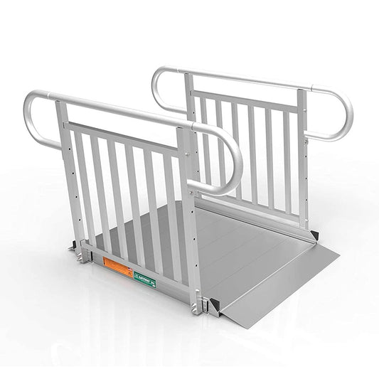 EZ-ACCESS GATEWAY 3G 4 Foot Solid Surface Aluminum Portable Wheelchair Ramp - Find Fresh Goods
