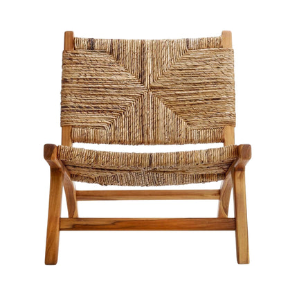 texxture Copenhagen Banana Tree Bark Chair, Wood Legs, Home Furniture, Natural