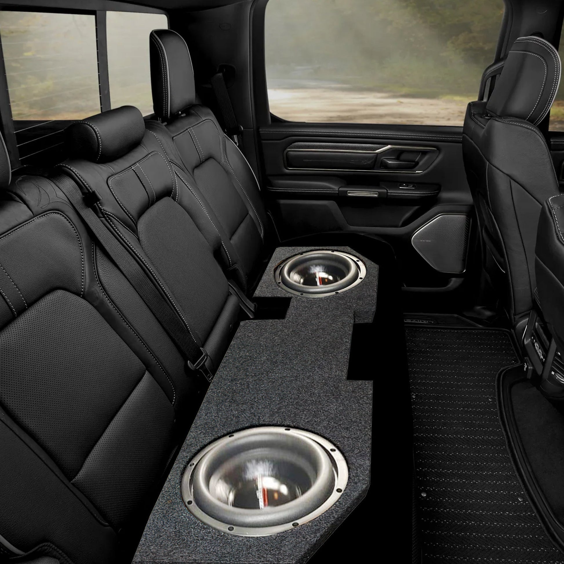 QPower QDODGE104DOOR Dodge Quad Cab '02-15 Dual 10" Truck Subwoofer Box - Find Fresh Goods