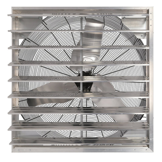 Hurricane Pro Shutter Exhaust Fan with 3 Metal Blades and Button Controller, 36"