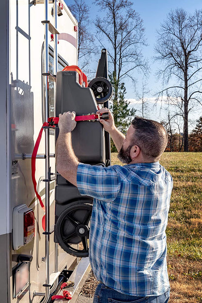 Camco 39005 Rhino Portable 28 Gallon RV Waste Holding Tank w/ Hose & Accessories