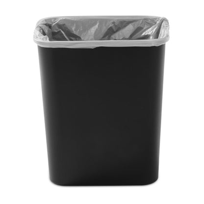 Sterilite 7.8 Gallon SwingTop Kitchen Wastebasket Trash Can, Black (12 Pack)
