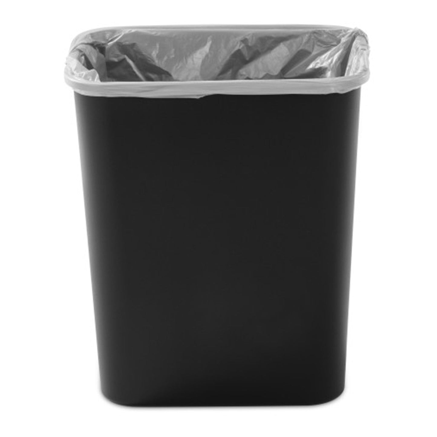 Sterilite 7.8 Gallon SwingTop Kitchen Wastebasket Trash Can, Black (18 Pack)