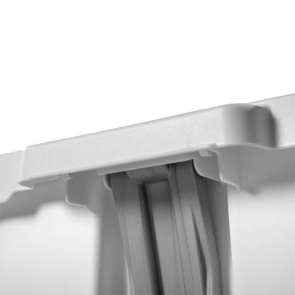 Sterilite 11.9 Gal Rectangle Step On Trash Kitchen Wastebasket, White (4 Pack)