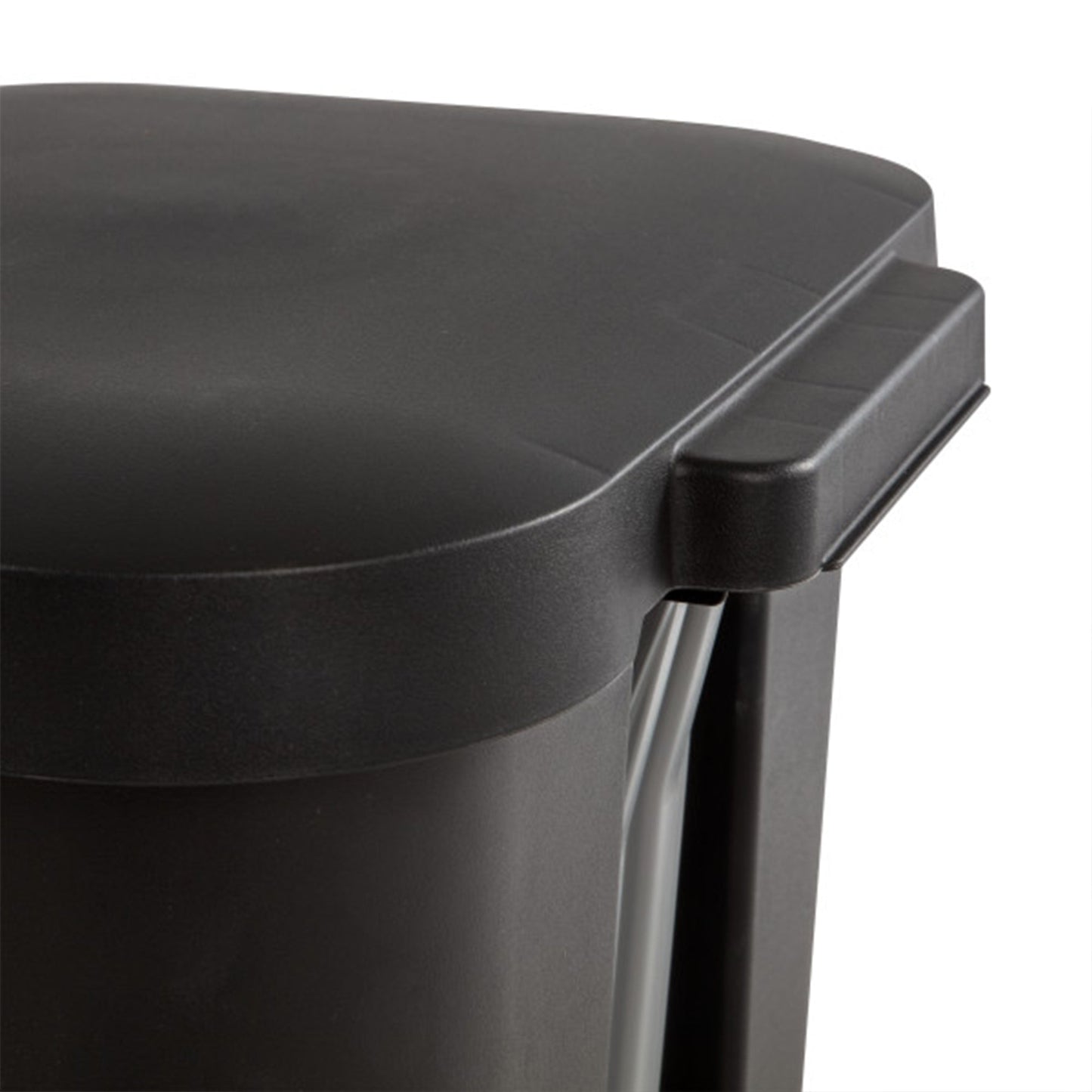 Sterilite 11.9 Gal Rectangle Step On Trash Kitchen Wastebasket, Black (16 Pack)