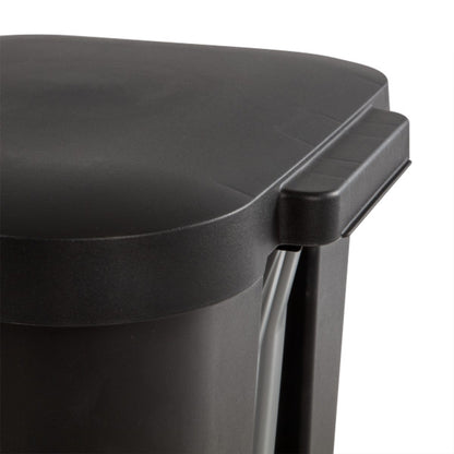 Sterilite 11.9 Gal Rectangle Step On Trash Kitchen Wastebasket, Black (16 Pack)