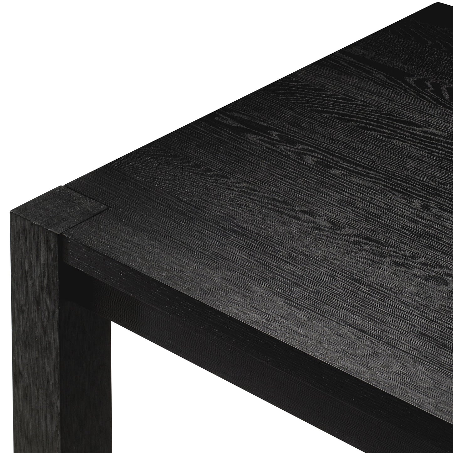 Maven Lane Cleo Contemporary Wooden Dining Table in Refined Black Finish