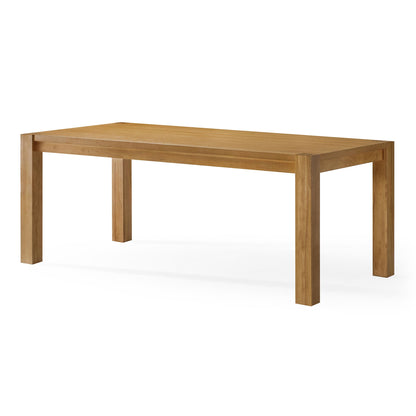 Cleo Contemporary Wooden Dining Table in Refined Brown Finish