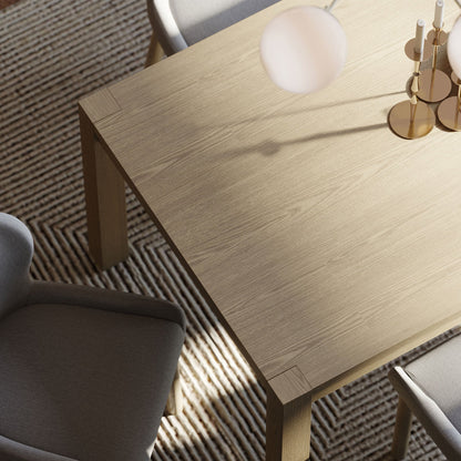 Cleo Contemporary Wooden Dining Table in Refined Grey Finish