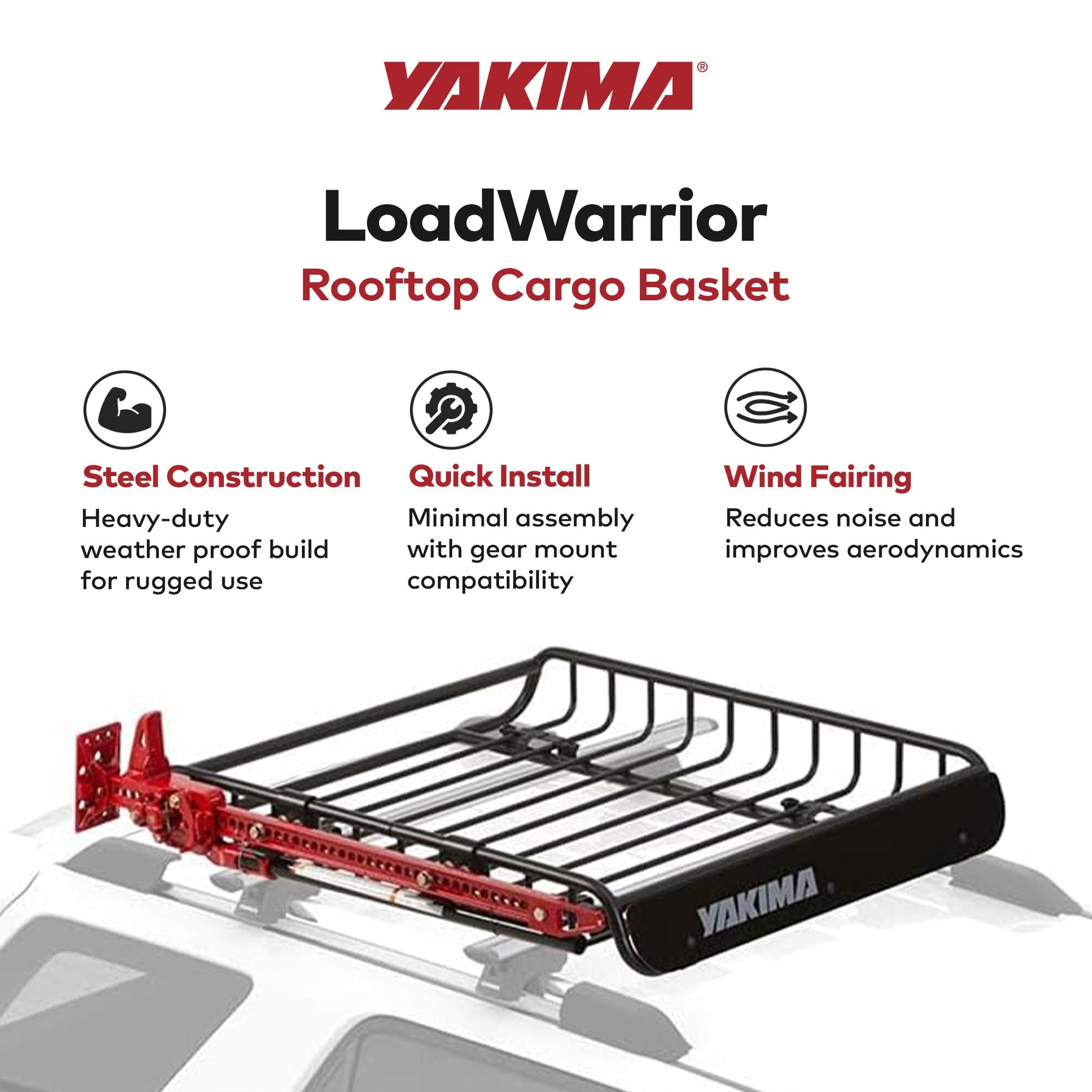 Yakima LoadWarrior Medium Sized Cargo Basket For All Yakima StreamLine Crossbars - Find Fresh Goods