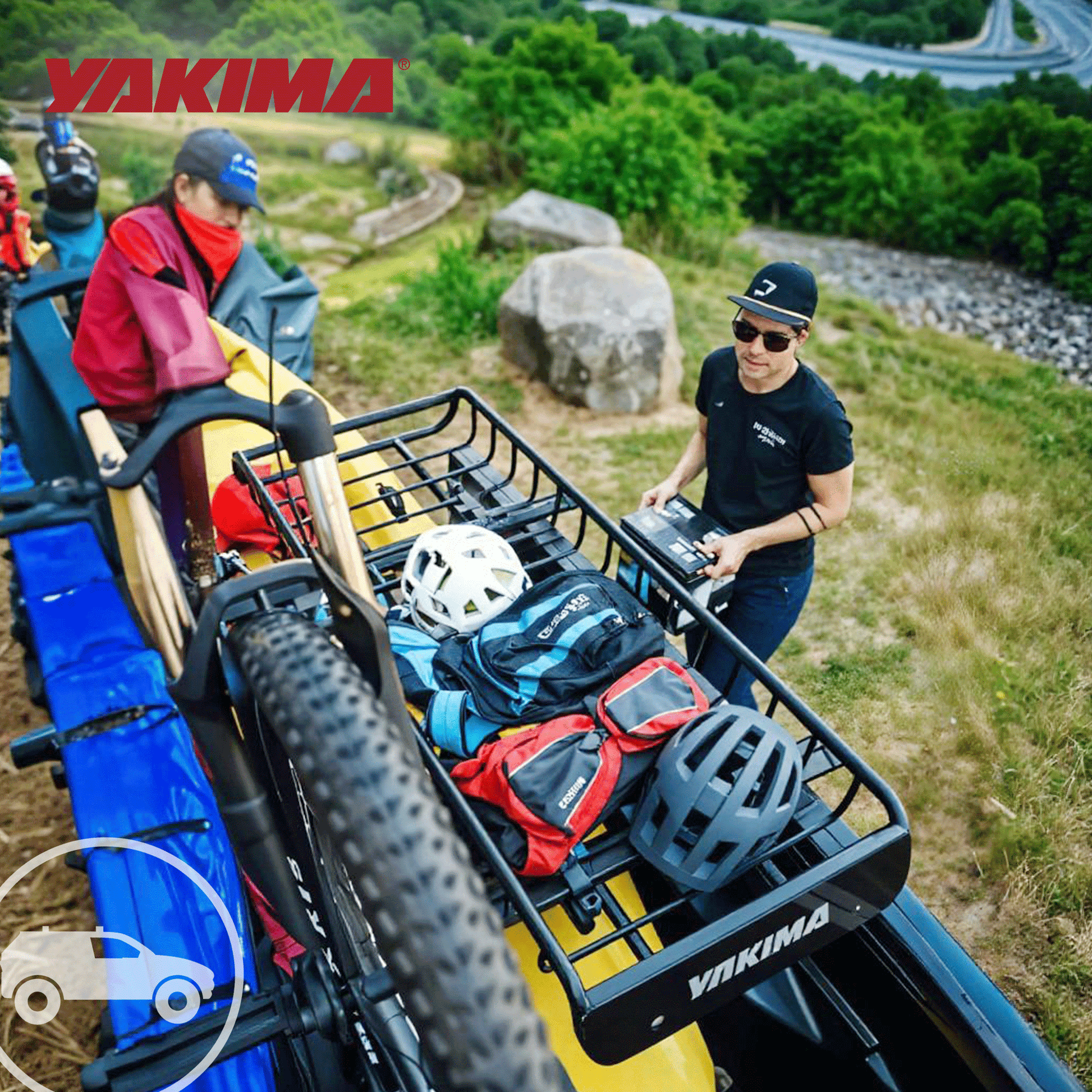 YAKIMA Locking Brackets for Securing Rooftop Cargo Warrior Baskets, Set of 2 - Find Fresh Goods