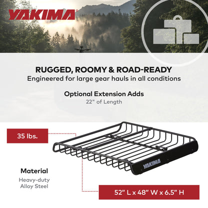 Yakima MegaWarrior Large Sized Cargo Basket For All Yakima StreamLine Crossbars - Find Fresh Goods