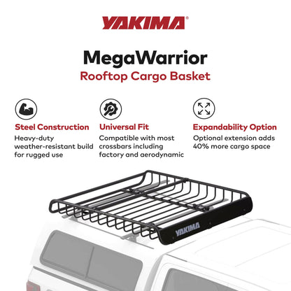 Yakima MegaWarrior Large Sized Cargo Basket For All Yakima StreamLine Crossbars - Find Fresh Goods
