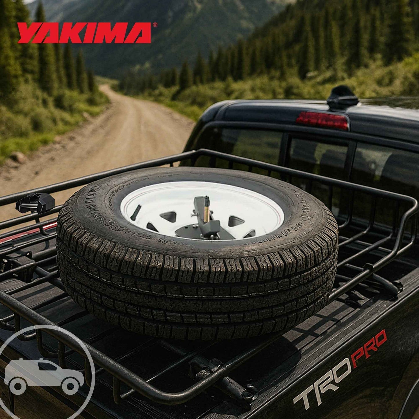 Yakima Quick Release Spare Tire Carrier for LoadWarrior, MegaWarrior, or OffGrid