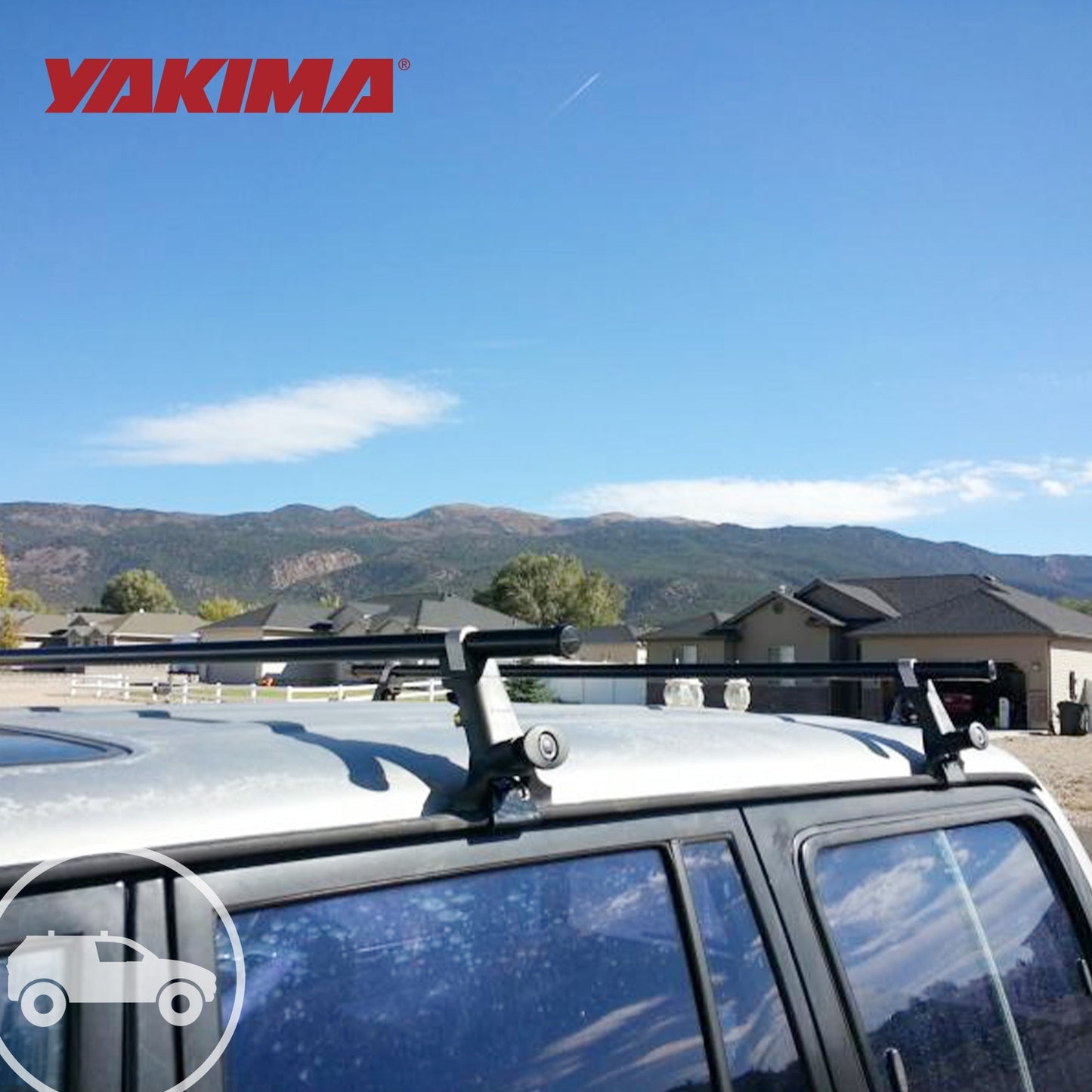 Yakima RoundBar Large 66” Steel Round Roof Rack System Crossbars, Set of 2 - Find Fresh Goods