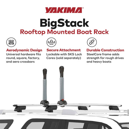 Yakima BigStack Foldable Steel Versatile Kayak Stacker Carries Up to 4 Boats