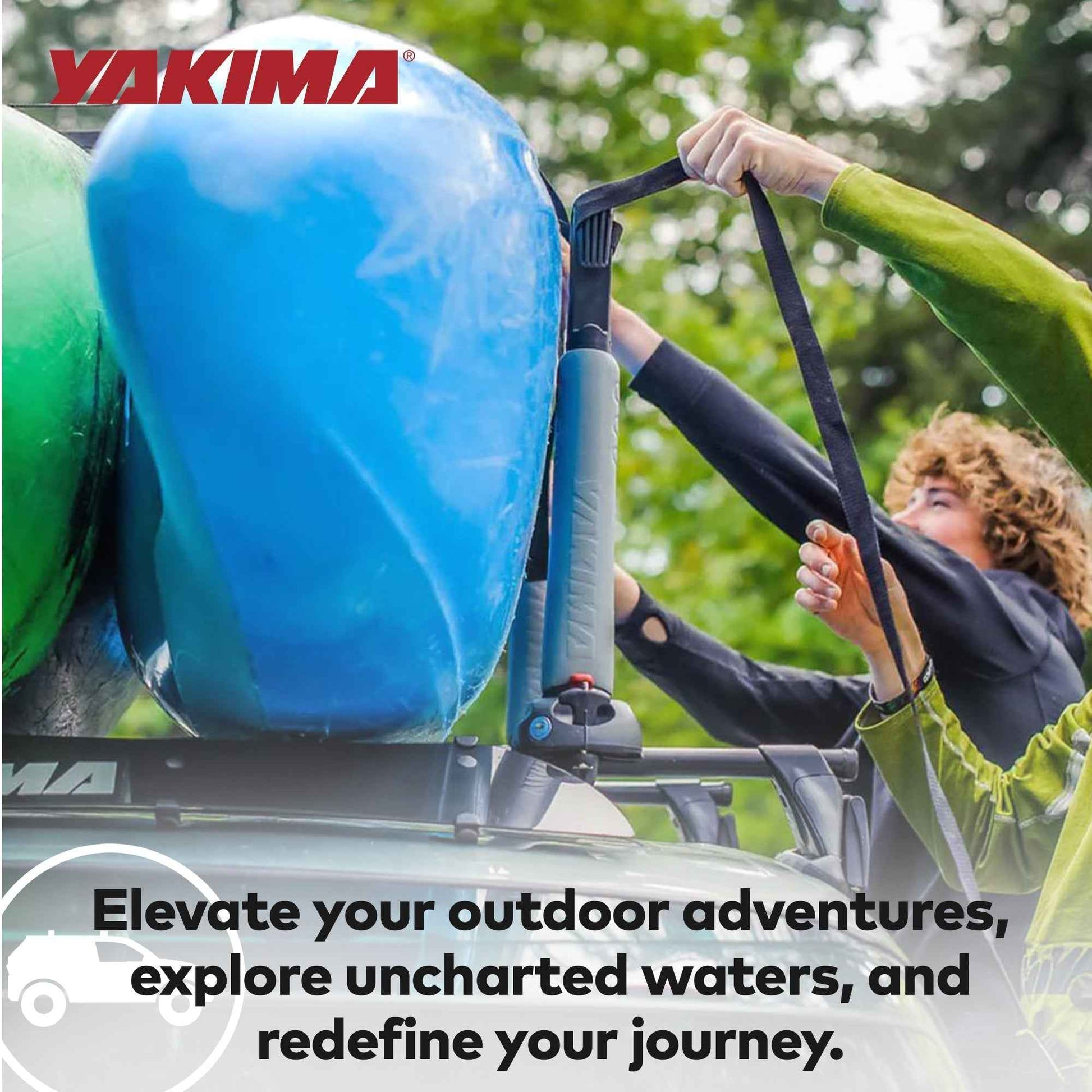 Yakima BigStack Foldable Steel Versatile Kayak Stacker Carries Up to 4 Boats