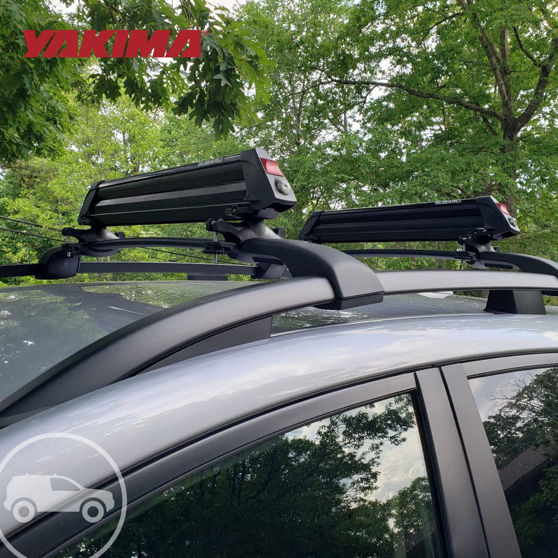 Yakima Universal MightyMount Mounts Aero or Factory Crossbars, Black, Set of 4 - Find Fresh Goods
