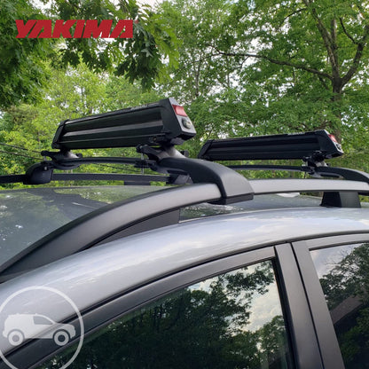 Yakima Universal MightyMount Mounts Aero or Factory Crossbars, Black, Set of 4 - Find Fresh Goods