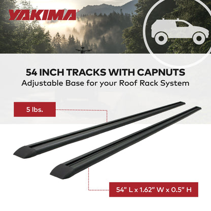Yakima 54 Inch Tracks with CapNuts, Compatible with TrackTower or SkyLine Towers - Find Fresh Goods