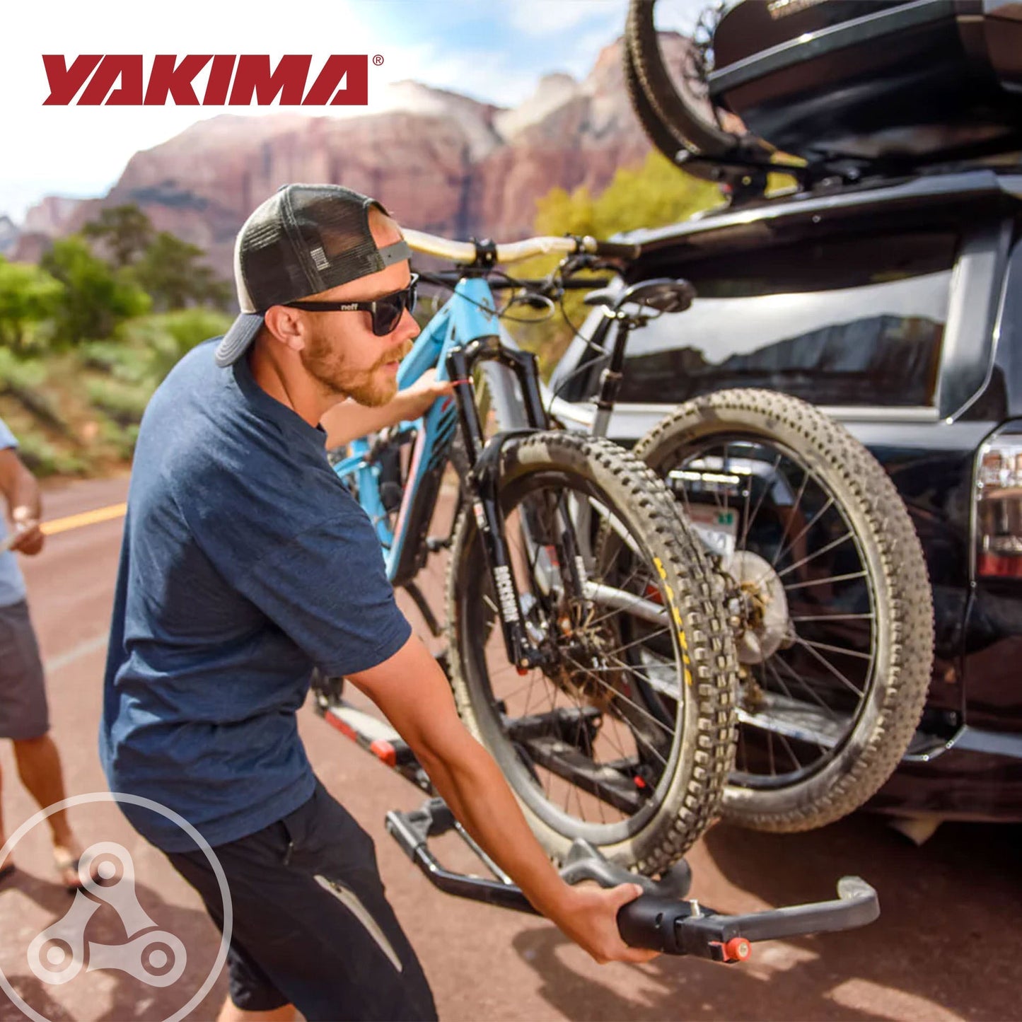 Yakima HoldUp 2 Bike Capacity 1.25" Hitch Bicycle Bike Rack w/SKS Locks, Black - Find Fresh Goods