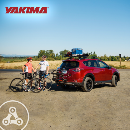 Yakima HoldUp 2 Bike Capacity 2" Hitch Bicycle Bike Rack with SKS Locks, Black - Find Fresh Goods