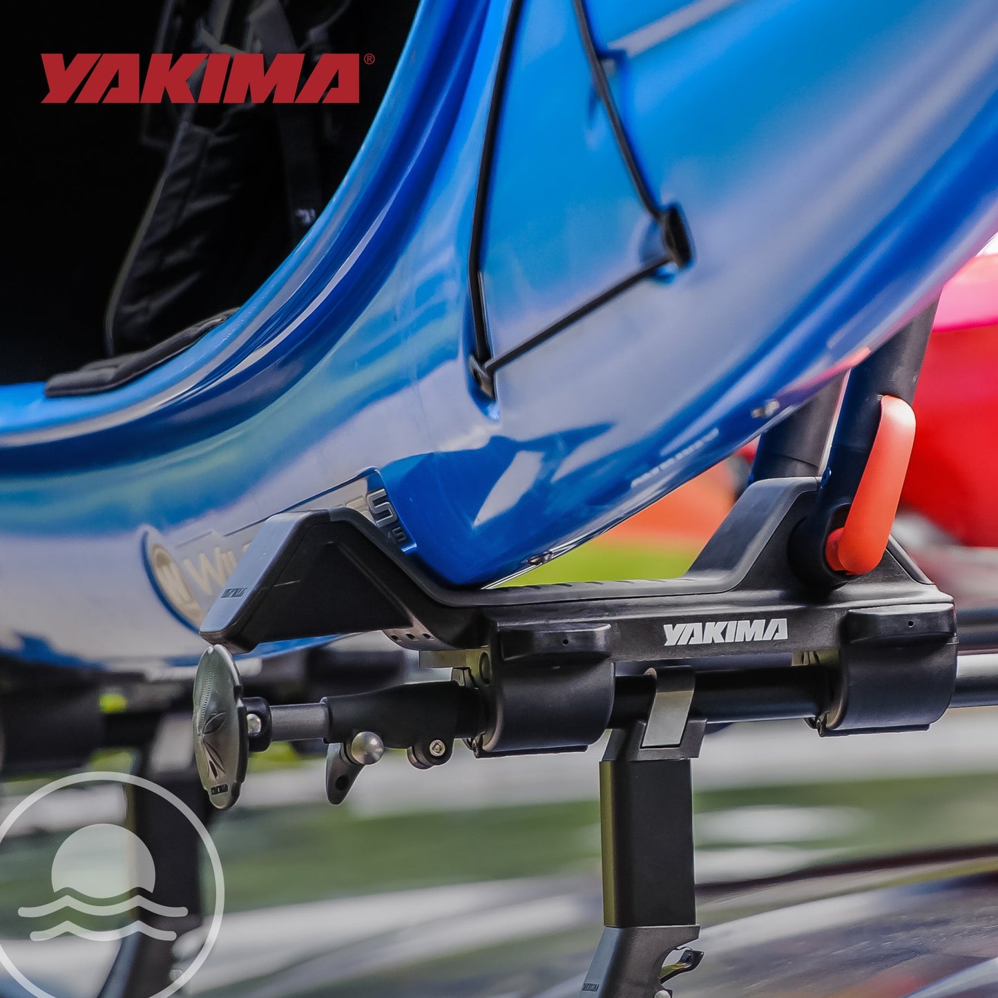 Yakima JayLow Rooftop Mounted Kayak Rack, Compatible with StreamLine Towers - Find Fresh Goods