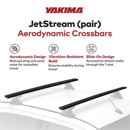 Yakima 50 Inch Pair JetStreamRoof Rack Crossbars, Compatible w/StreamLine Towers - Find Fresh Goods