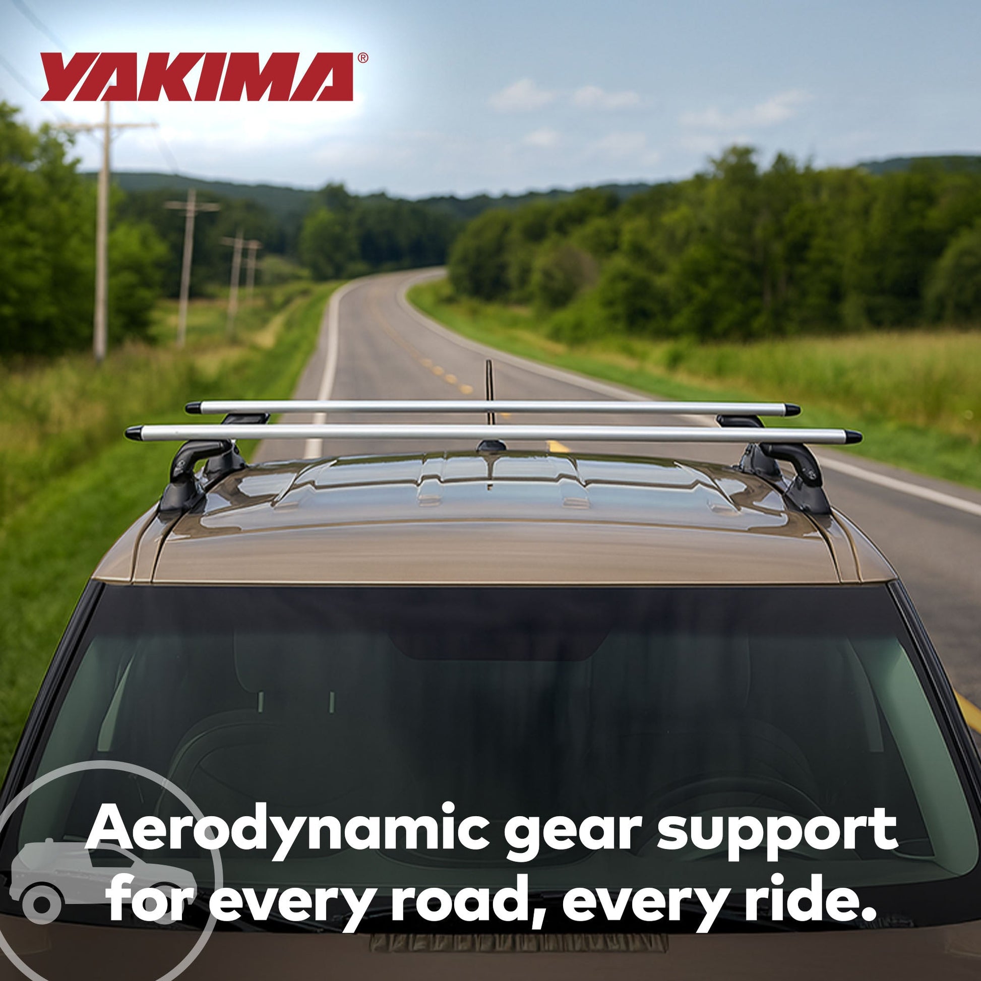 Yakima 50 Inch Pair JetStreamRoof Rack Crossbars, Compatible w/StreamLine Towers - Find Fresh Goods