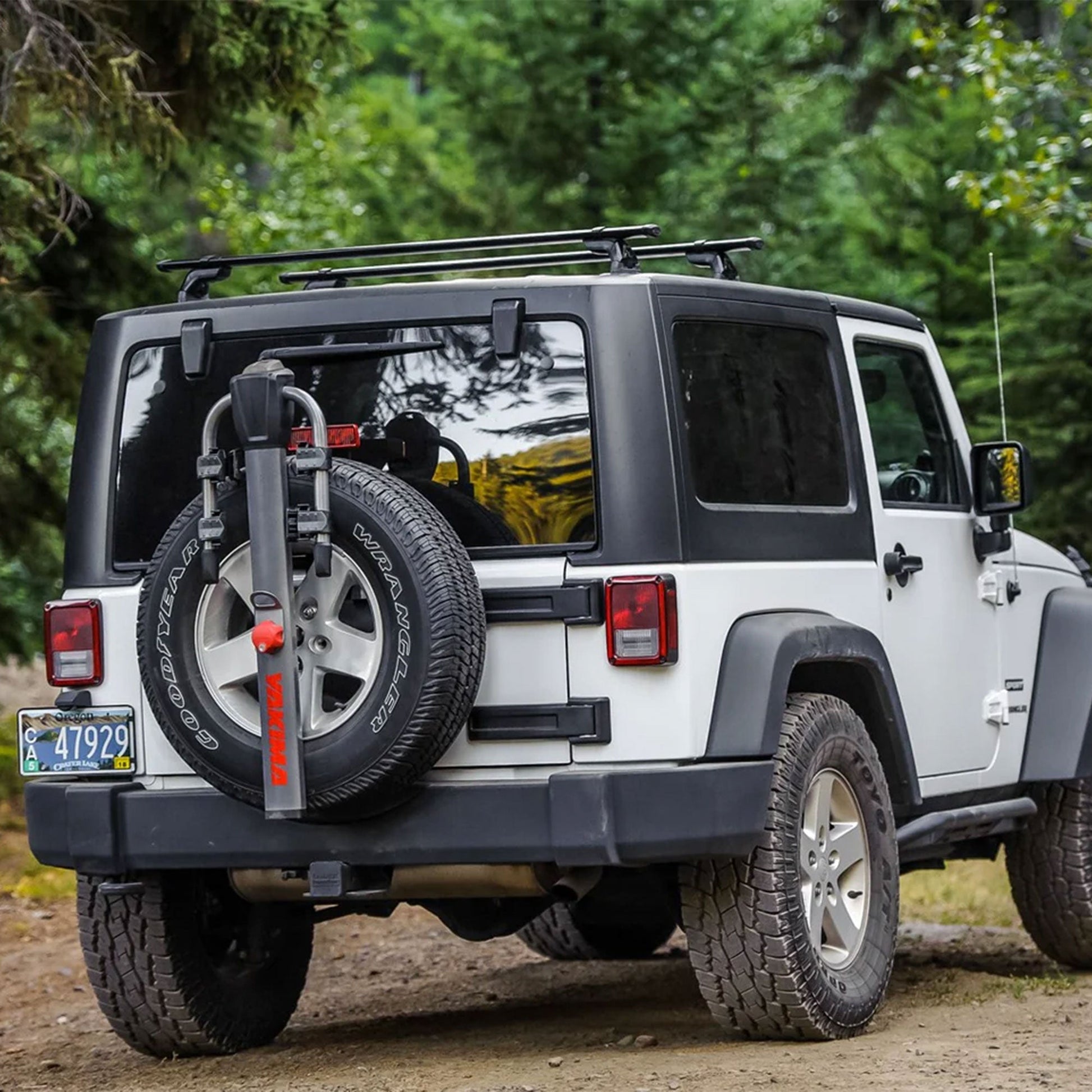 Yakima SpareRide Vehicle Rear Spare Tire Mounted 2 Bike Bicycle Rack, Gray/Black - Find Fresh Goods