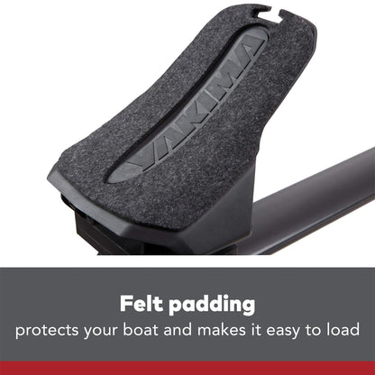 Yakima Premium DeckHand Vehicle Roof Rack Saddle Mount for Kayak or Small Boat - Find Fresh Goods