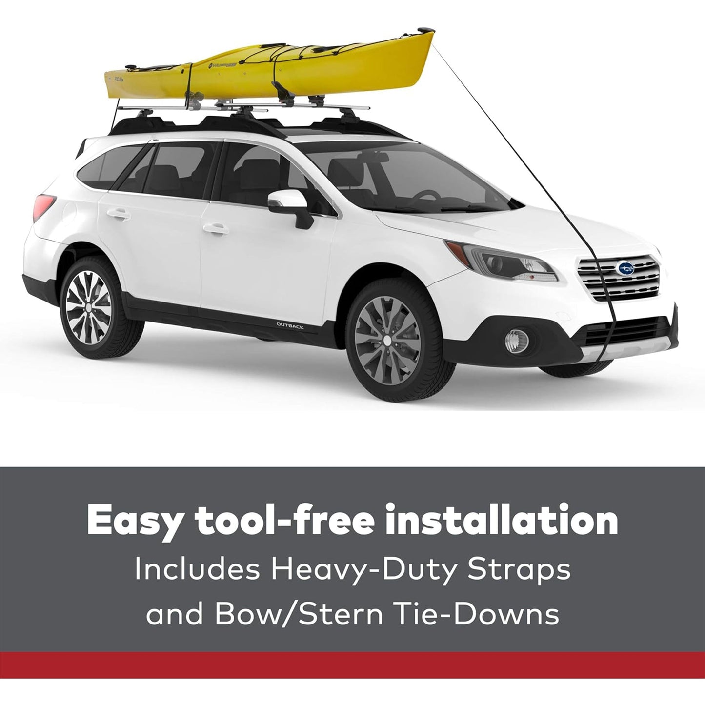 Yakima Premium DeckHand Vehicle Roof Rack Saddle Mount for Kayak or Small Boat - Find Fresh Goods