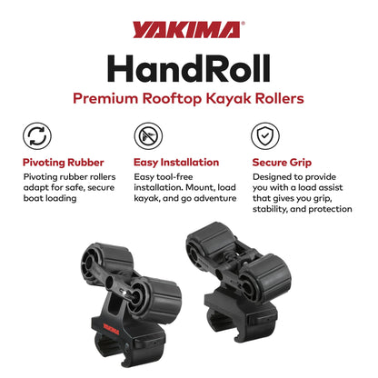 YAKIMA HandRoll Rooftop Mounted Kayak Rack for Vehicles, Set of 2 Kayak Rollers - Find Fresh Goods