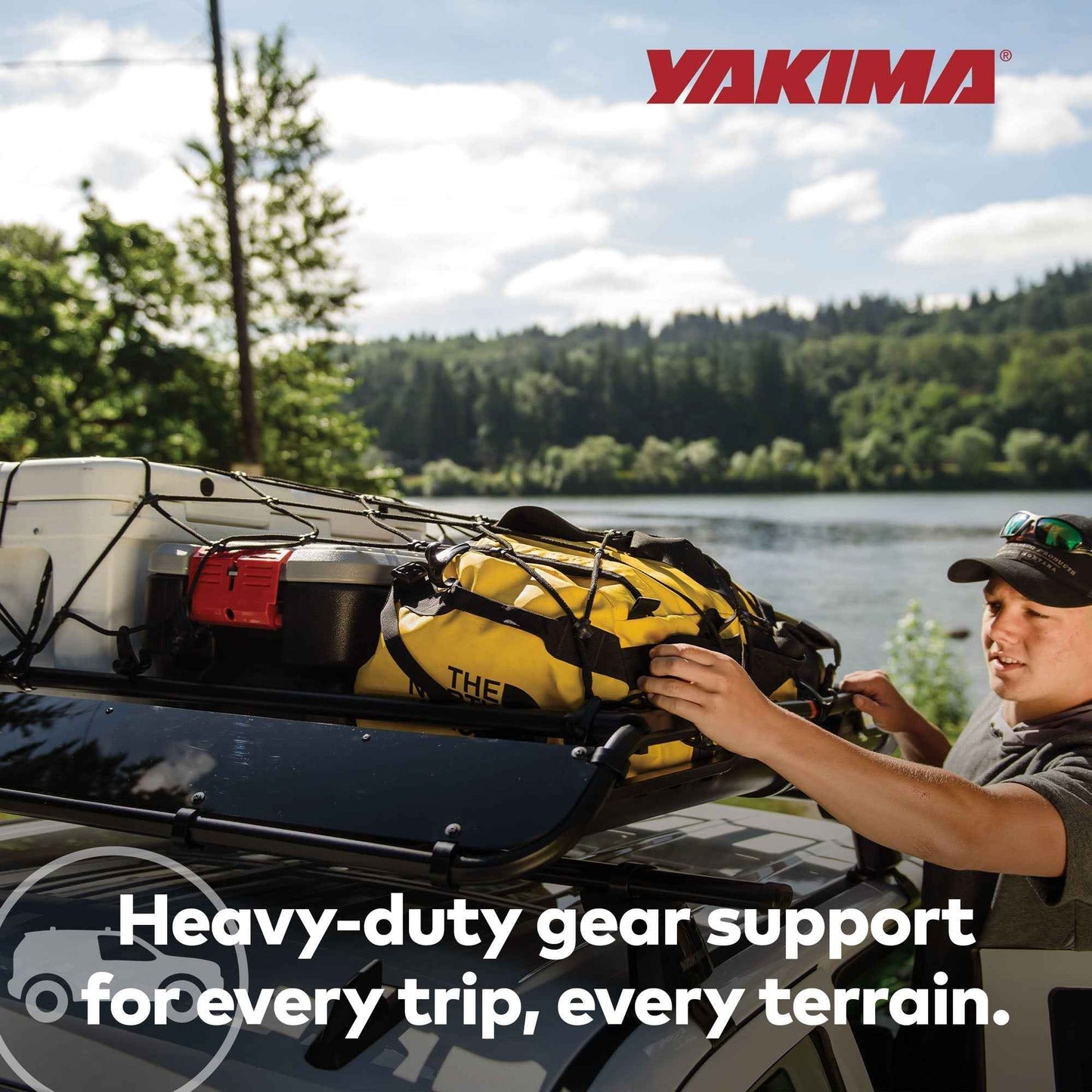 Yakima OffGrid Large Cargo Basket Roof Rack, Compatible w/StreamLine Crossbars