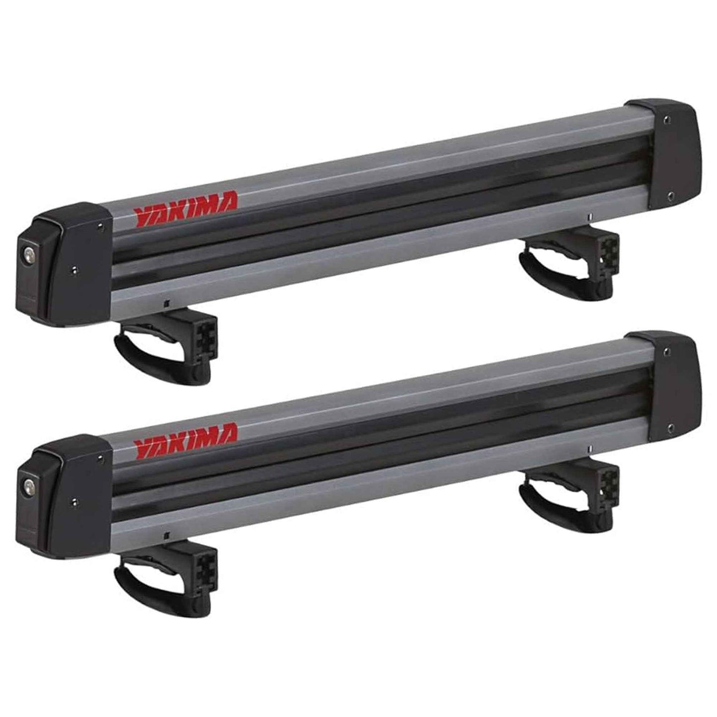 Yakima FreshTrack 6 Universal Car Roof Top Mount Ski and Snowboard Rack, Black