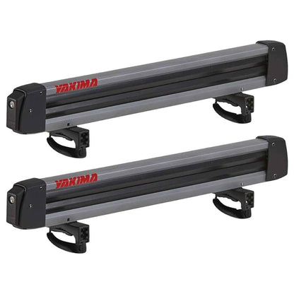Yakima FreshTrack 6 Universal Car Roof Top Mount Ski and Snowboard Rack, Black