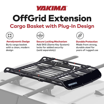 YAKIMA 18 Inch Extension for Medium OffGrid Cargo Basket with Plug-In Design - Find Fresh Goods