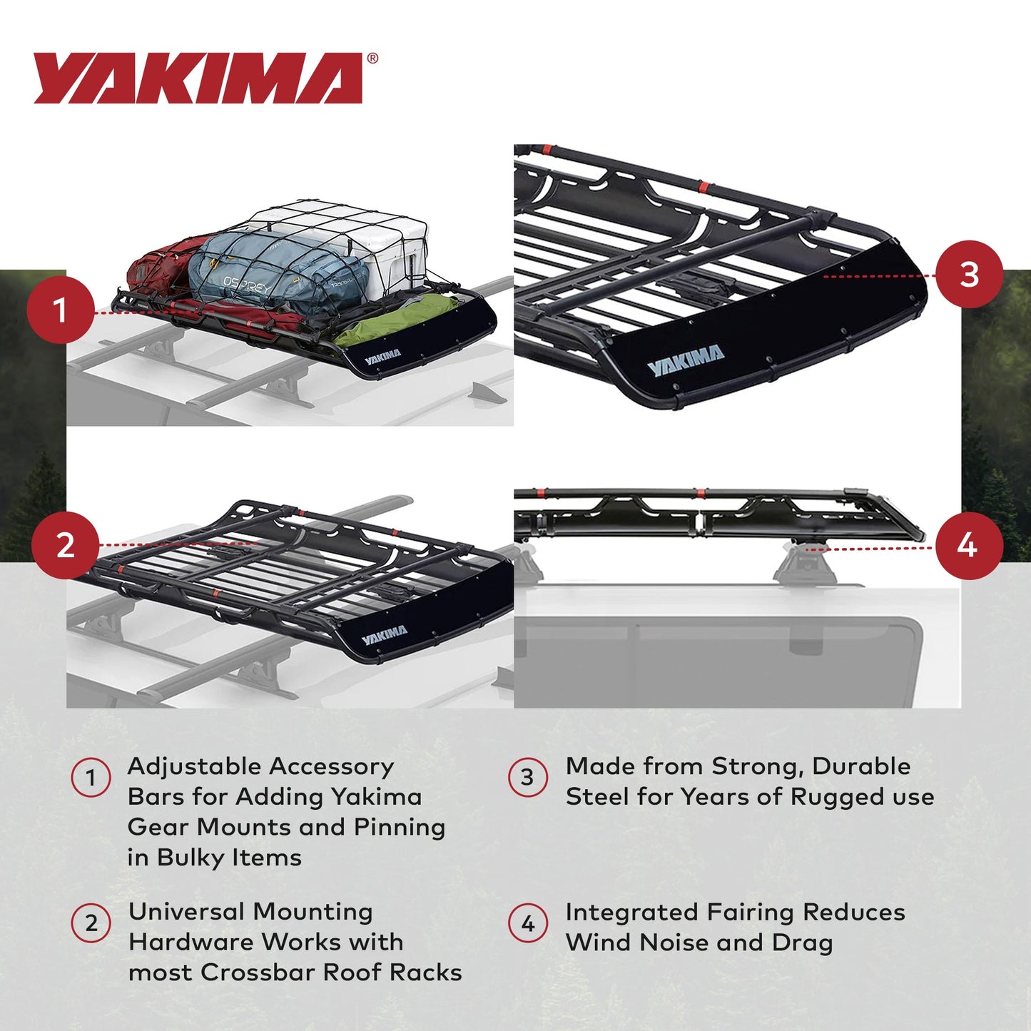YAKIMA 18 Inch Extension for Medium OffGrid Cargo Basket with Plug-In Design - Find Fresh Goods