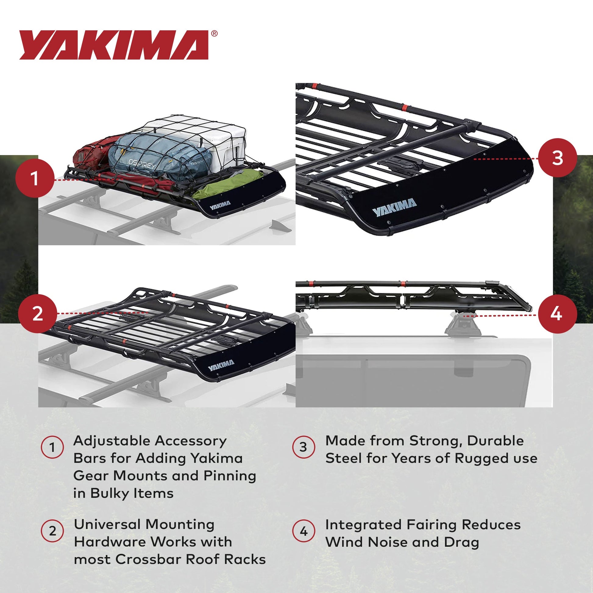 YAKIMA 18 Inch Extension for Medium OffGrid Cargo Basket with Plug-In Design - Find Fresh Goods