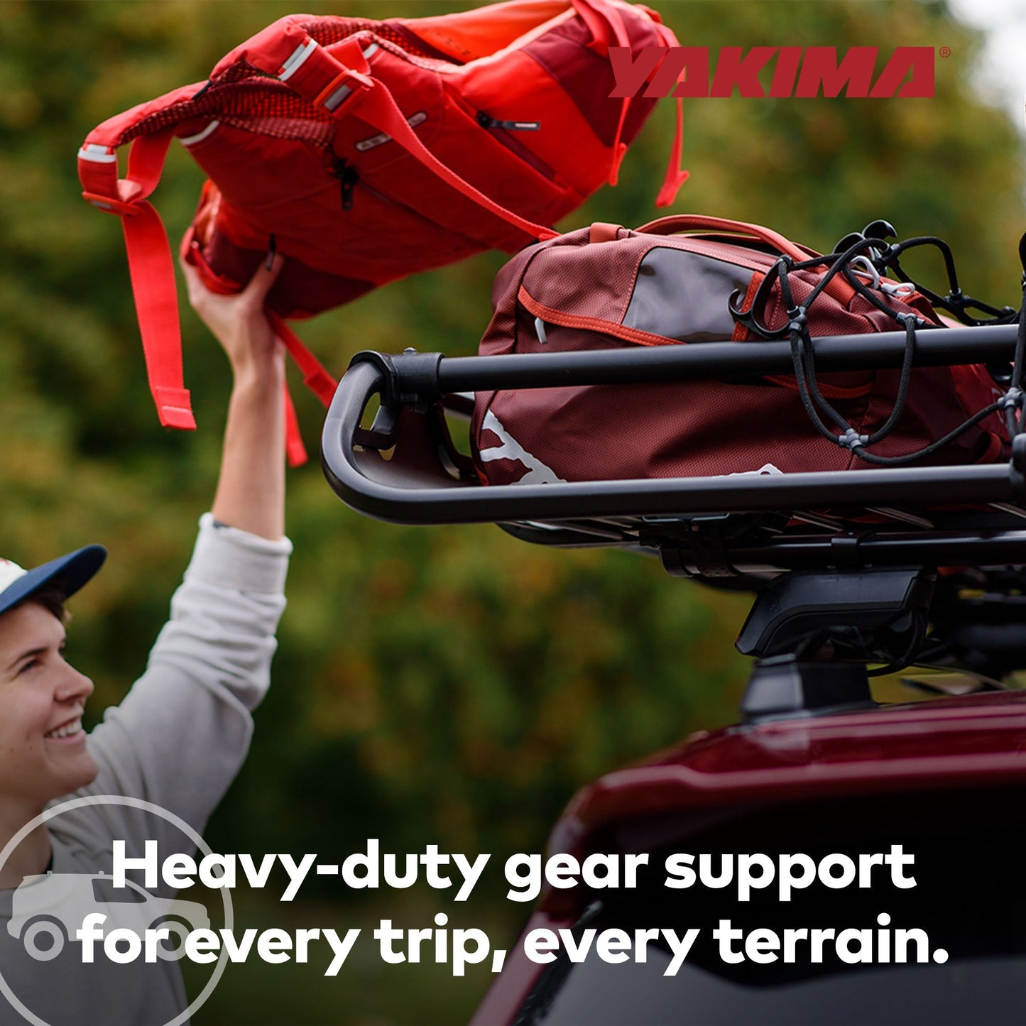 Yakima OffGrid Medium Cargo Basket Roof Rack, Compatible w/StreamLine Systems - Find Fresh Goods