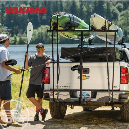 Yakima LongArm Aluminum Hitch Mounted Adjustable Truck Bed Extender Rack, Black