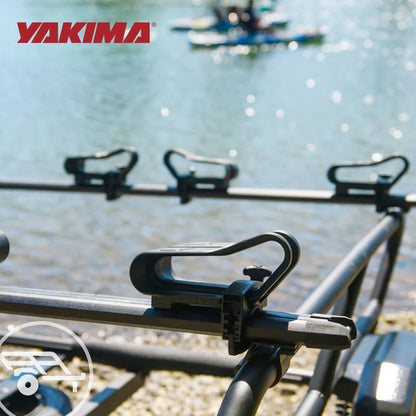 YAKIMA BigCatch Kayak Fishing Boat Saddles for Roof Racks and Trailers, Black