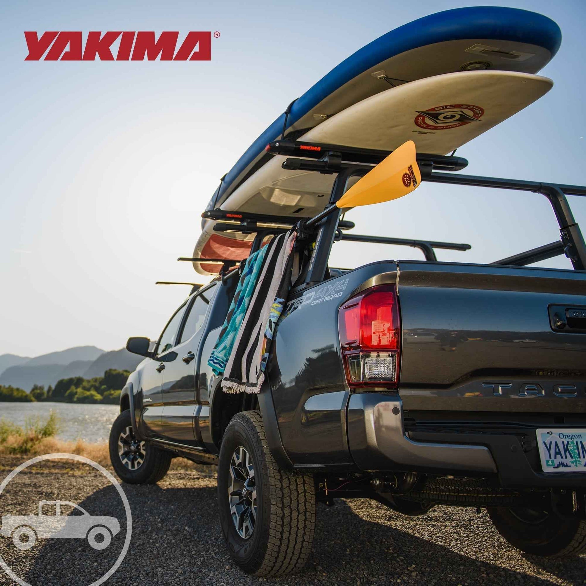 Yakima OverHaul HD (Towers Only) Heavy Duty Truck Bed Rack, Compatible w/HD Bar