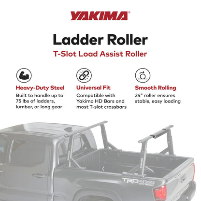 Yakima 2.5 Pound T-Slot Mounted Load Assist Ladder Roller, Compatible w/HD Bars - Find Fresh Goods