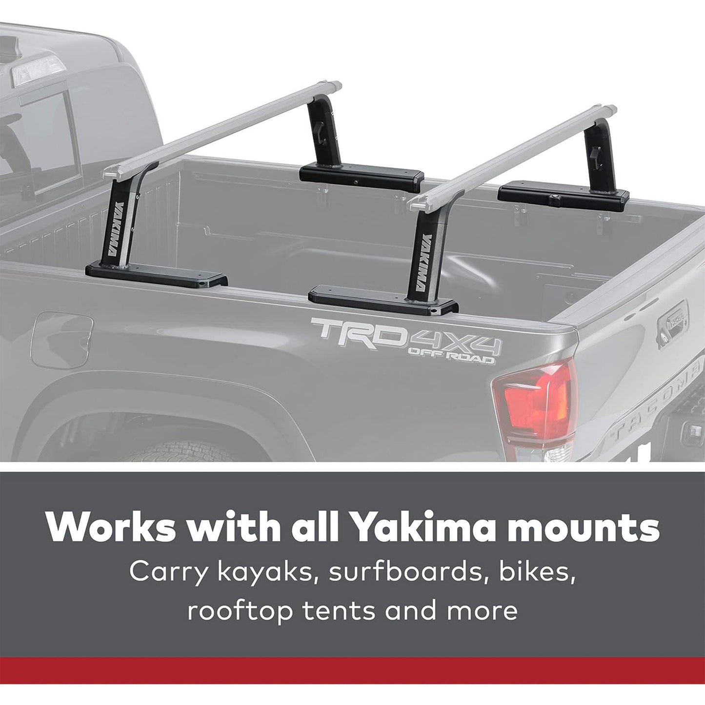 Yakima OutPost HD (Towers Only) Mid Height Heavy Duty Truck Bed Rack, Black - Find Fresh Goods