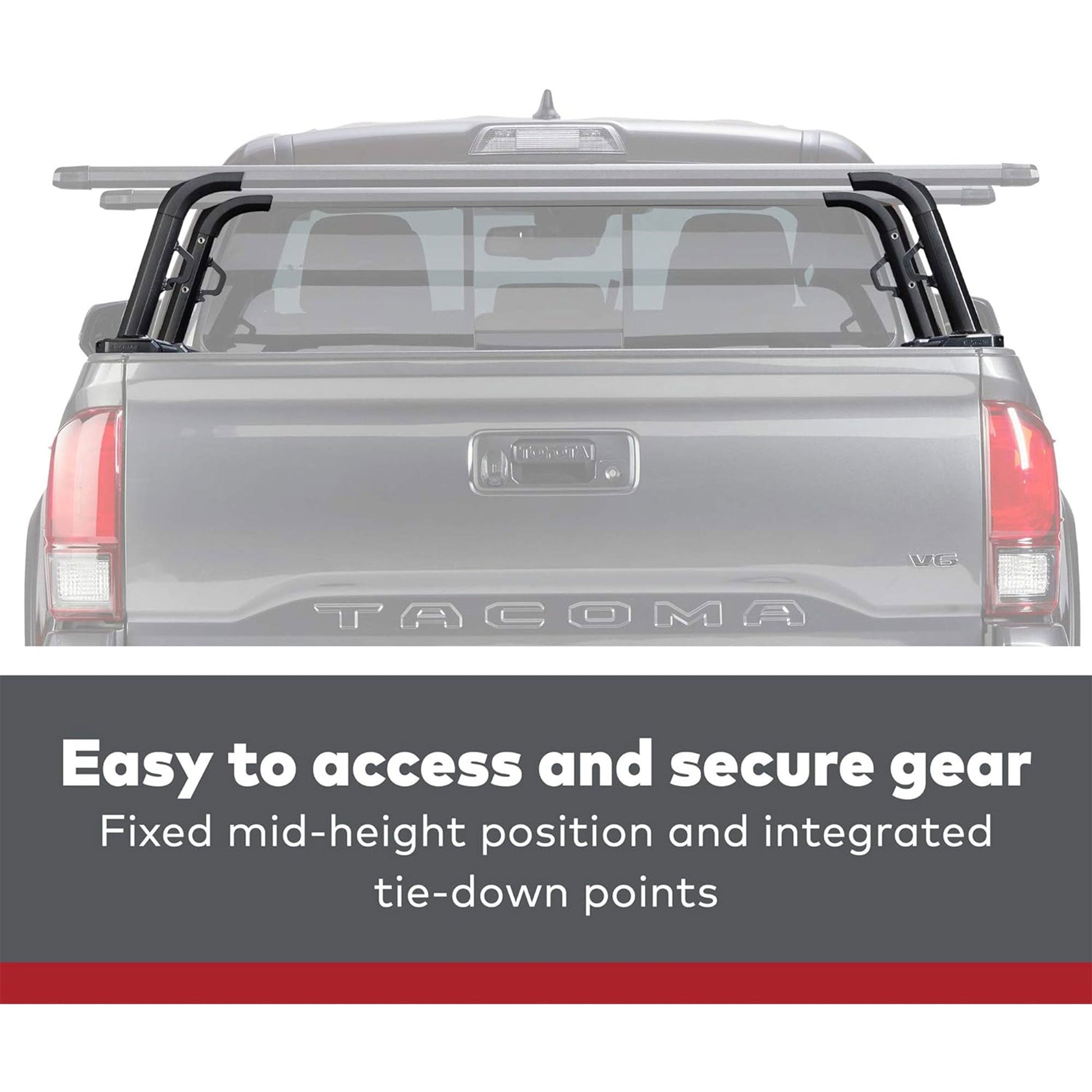 Yakima OutPost HD (Towers Only) Mid Height Heavy Duty Truck Bed Rack, Black - Find Fresh Goods