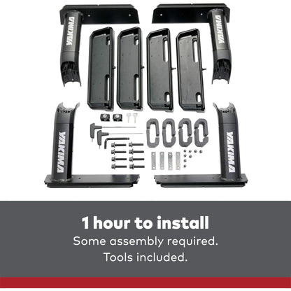 Yakima OutPost HD (Towers Only) Mid Height Heavy Duty Truck Bed Rack, Black - Find Fresh Goods