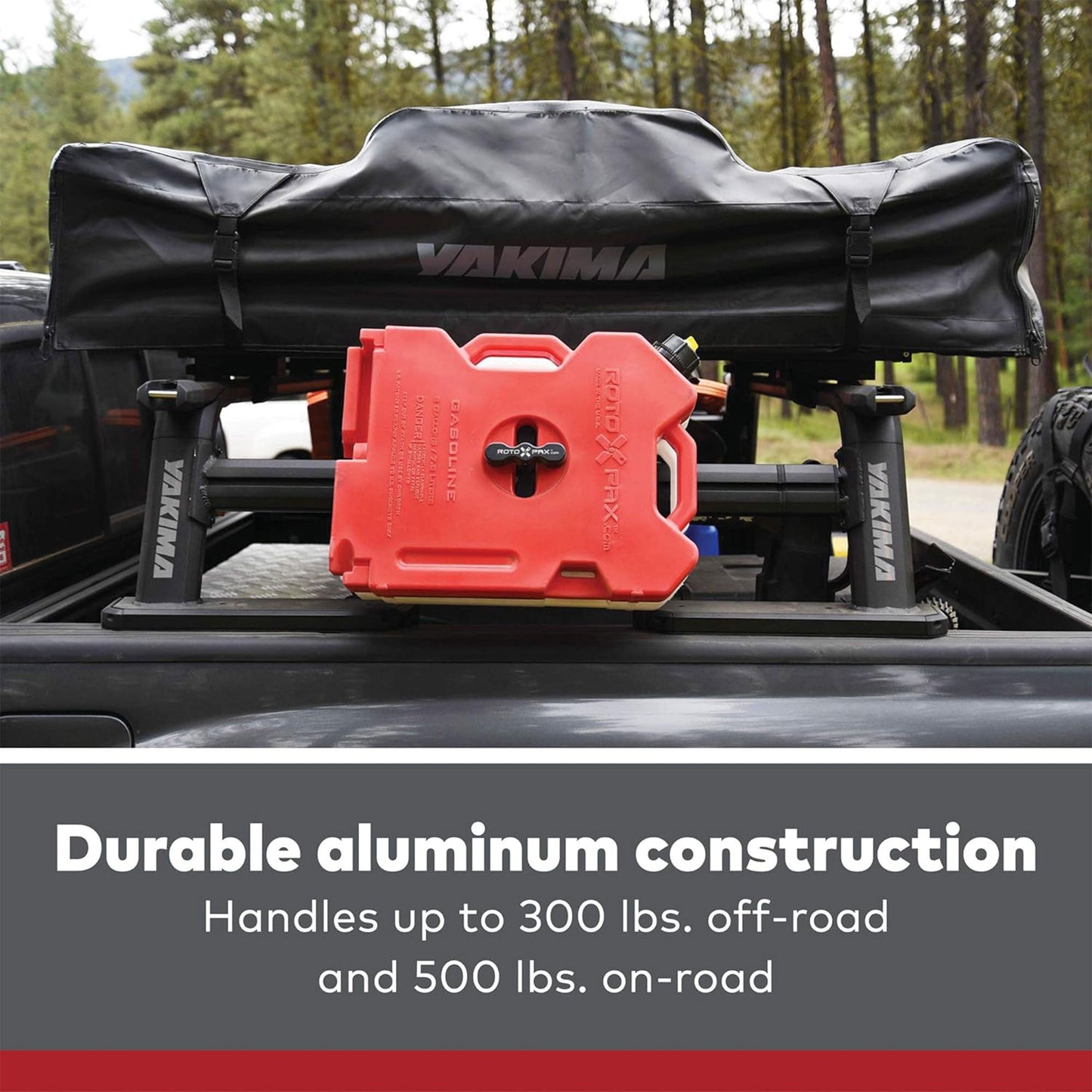 Yakima OutPost HD (Towers Only) Mid Height Heavy Duty Truck Bed Rack, Black - Find Fresh Goods