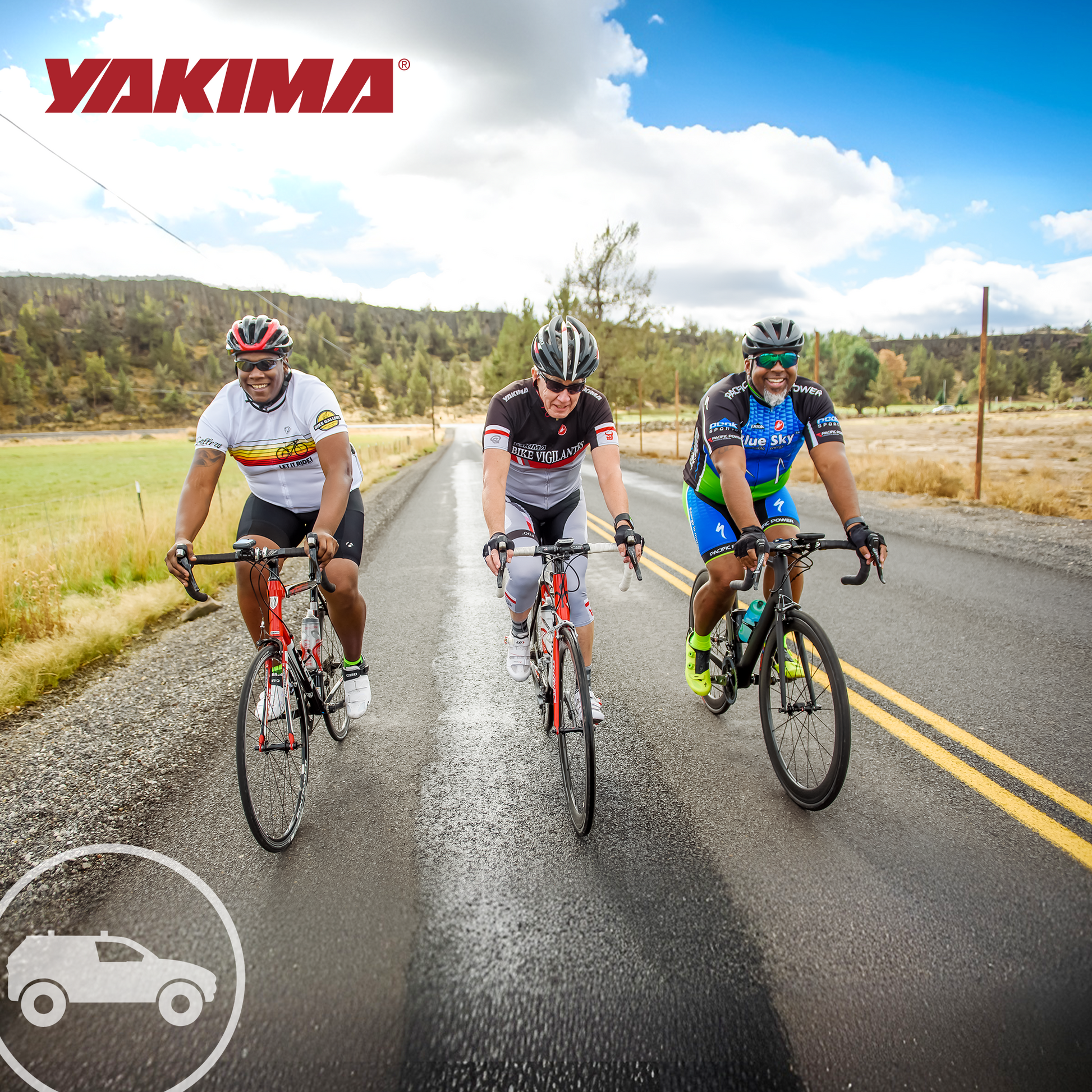 YAKIMA 84 by 49 Inch LockNLoad 3 Bar System Heavy Duty Roof Rack Platform, Black - Find Fresh Goods